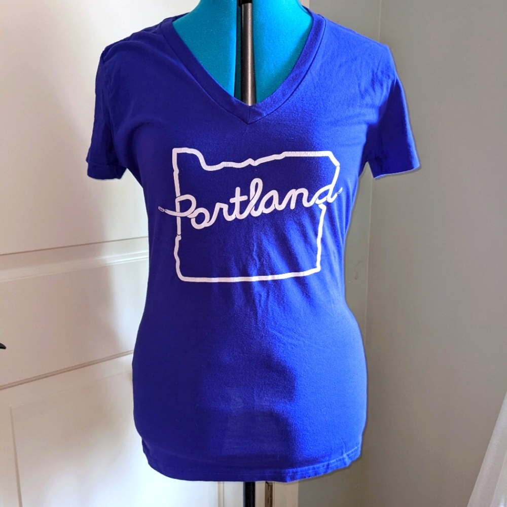 Adidas Portland Oregon Feel Good Tee Purple Size Large